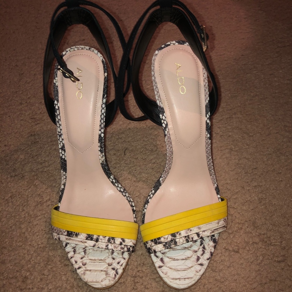 Aldo open toe high heels